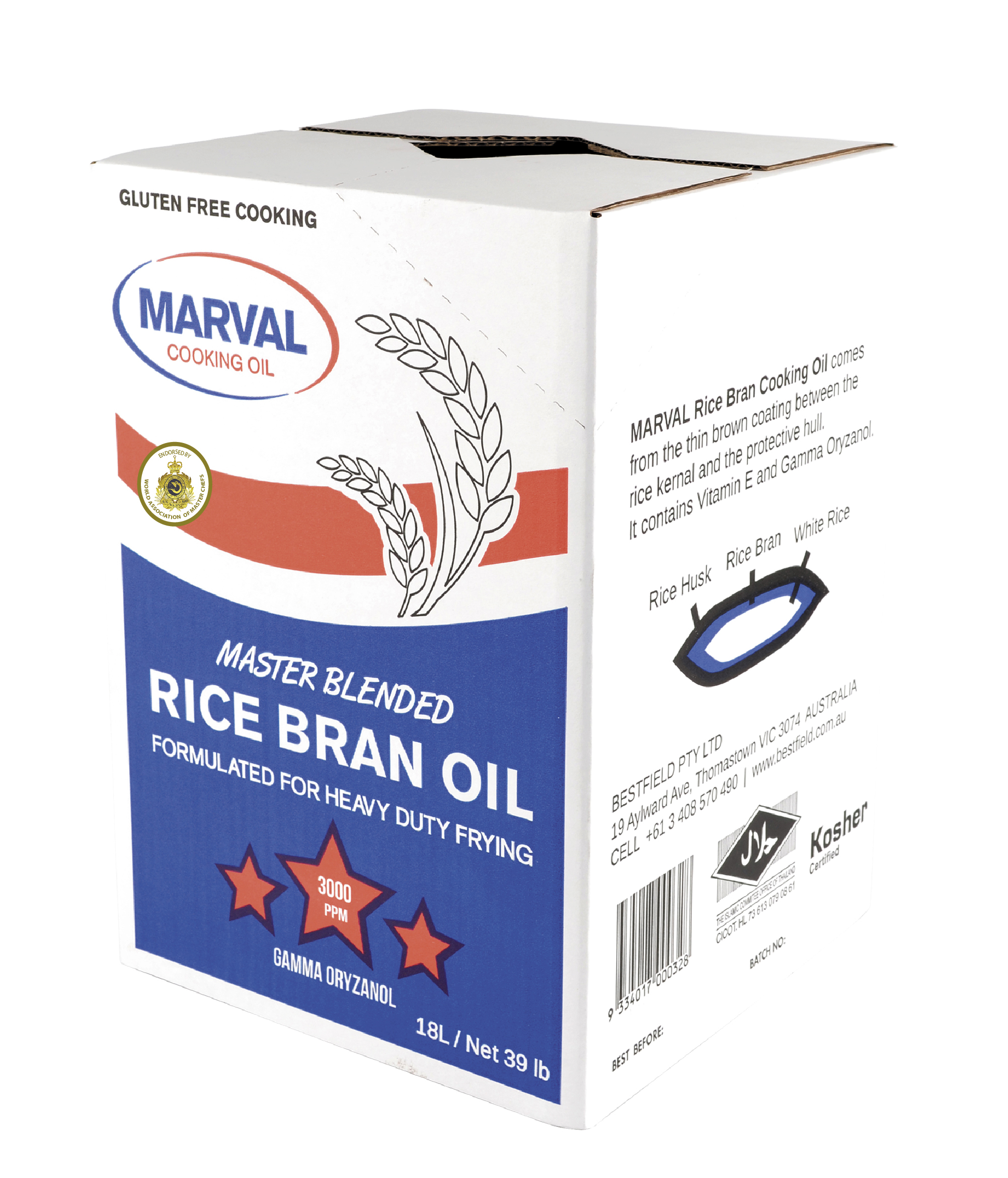 Pure Rice Bran Oil, 1 lbs